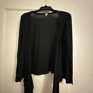 J. Crew Black Cardigan Sweater Classic Knit